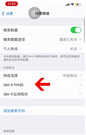 洛浦苹果14维修网分享如何给iPhone14的SIM卡设置密码 