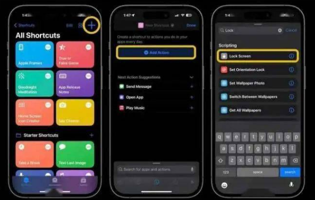 洛浦苹果14锁屏维修店分享iPhone14升级iOS16.4后如何创建锁屏快捷方式 