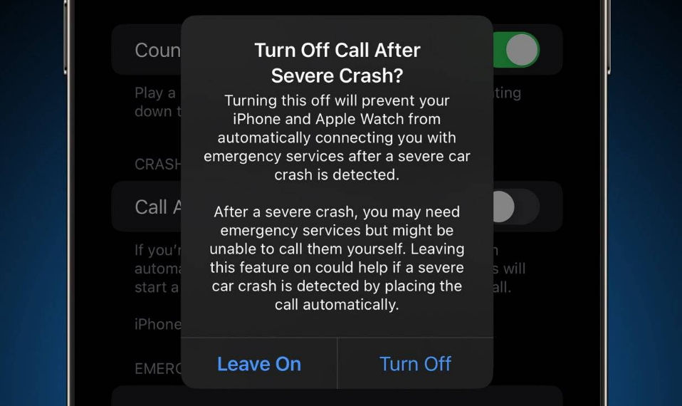 洛浦苹果14维修分享 iPhone 14 和 Apple Watch 上关闭崩溃检测 