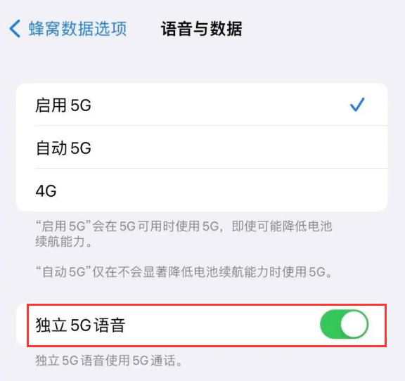 洛浦苹果14维修分享iPhone 14 Pro如何开启VoNR 